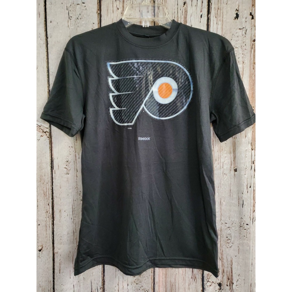 Boy's L 16/14 Reebok Philadelphia‎ Flyers NHL Short Sleeve Tee T-Shirt Shirt new
